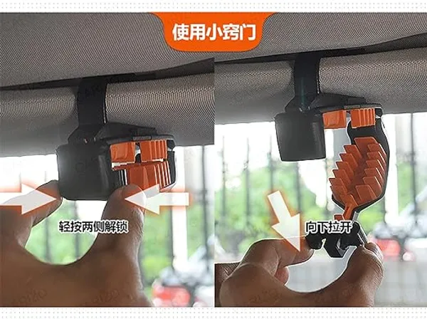2-Pack_Car_Sun_Visor_Glasses_Holder_–_Anti-Scratch_Secure_Clip_–_Eyeglass_&_Sunglass_Mount_and_Hanger_(Black_&_Orange)