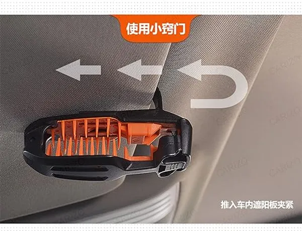 2-Pack_Car_Sun_Visor_Glasses_Holder_–_Anti-Scratch_Secure_Clip_–_Eyeglass_&_Sunglass_Mount_and_Hanger_(Black_&_Orange)