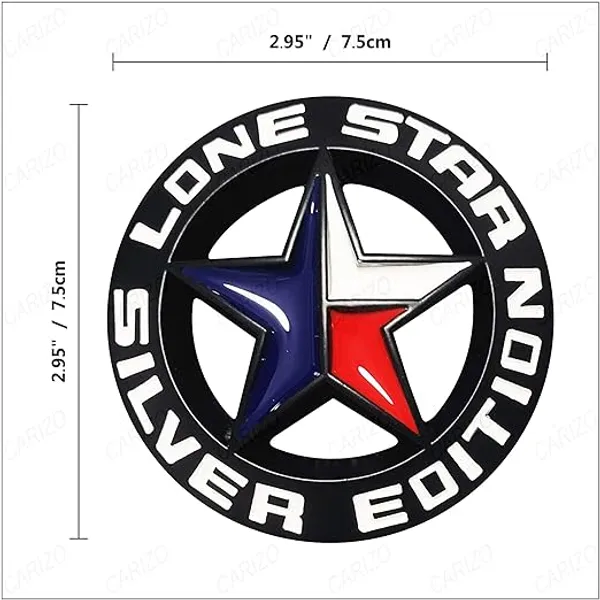 Premium_Zinc_Alloy_Badge,_3D_Premium_Car_Side_Fender_Rear_Trunk_(Design:_Silver_Lone_Star_Edition,_Black)_Emblem_Logo_Badge_Decals