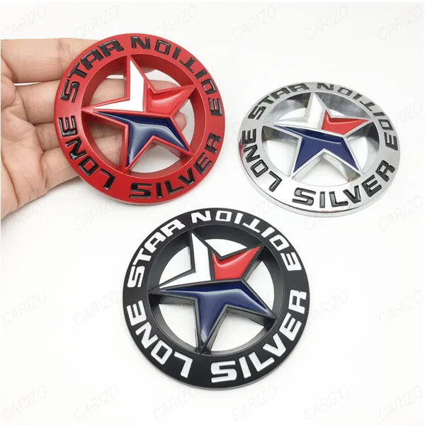 Premium_Zinc_Alloy_Badge,_3D_Premium_Car_Side_Fender_Rear_Trunk_(Design:_Silver_Lone_Star_Edition,_Red)_Emblem_Logo_Badge_Decals