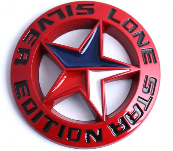 Premium_Zinc_Alloy_Badge,_3D_Premium_Car_Side_Fender_Rear_Trunk_(Design:_Silver_Lone_Star_Edition,_Red)_Emblem_Logo_Badge_Decals