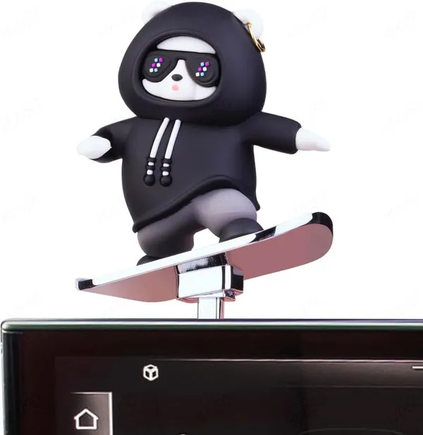 Skateboarding_Bear_Car_Ornament_Skater_Bear_Sliding_Dashboard_Decoration_For_Car_Interior,_Perfect_Surfing_Bear_Gift_(Black)