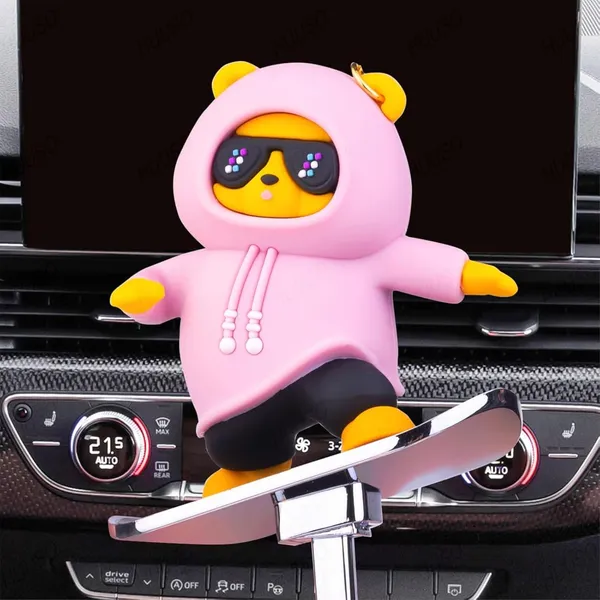 Skateboarding_Bear_Car_Ornament_Skater_Bear_Sliding_Dashboard_Decoration_For_Car_Interior,_Perfect_Surfing_Bear_Gift_(Pink)