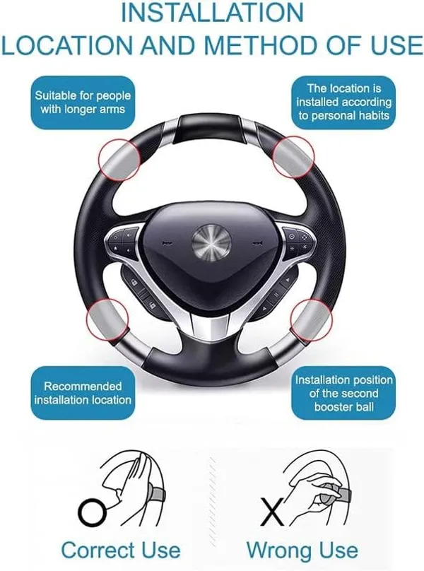 Steering_Wheel_Knob_Spinner_3R-2251_Black,_360Â°_Rotation,_Skin-Touch_Silicone,_Power_Save_Turn_Ball_Booster_Compatible_With_All_Cars