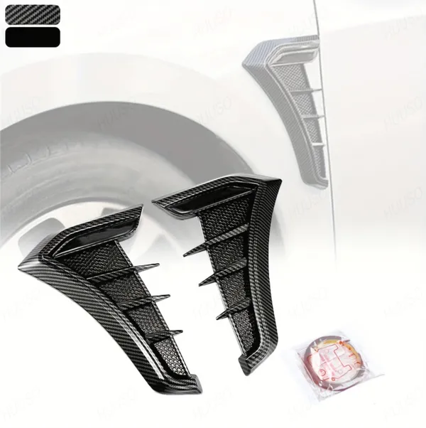 2-Pack_Carbon_Black_Sports_Car_Air_Vent_Trim_Hd-717,_Sleek_Decorative_Fender_Stickers_For_Exterior_Styling_Compatible_With_All_Cars