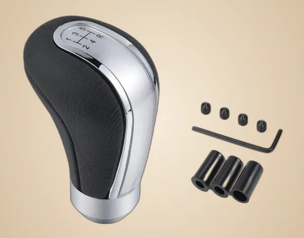 5_Speed_Manual_Car_Gear_Shift_Knob_with_Installation_Kit,_Silver