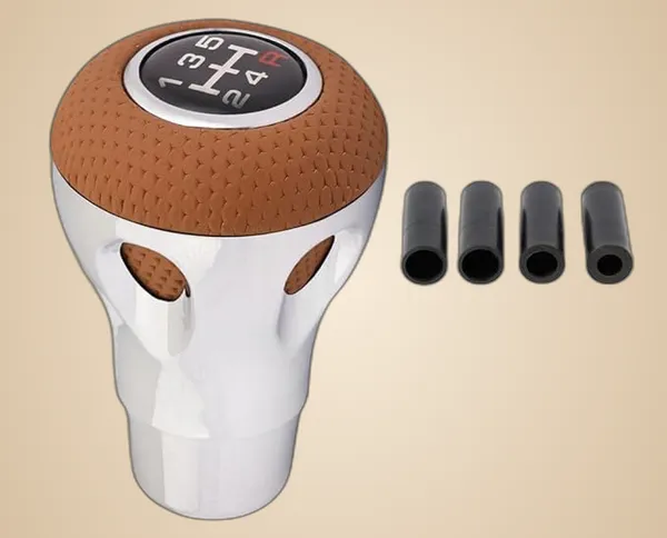 Car_5_Speed_Manual_Transmission_Gear_Shift_Knob_Dynodrive_Beige_With_4_Adapters,_Screws_And_Allen_Key