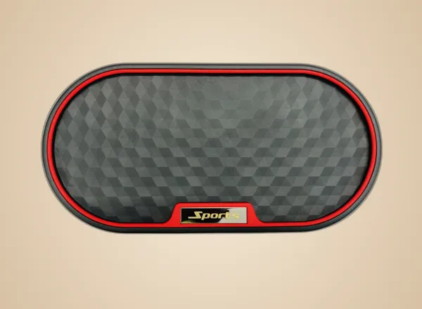 Gripmaster_Sports_Edition_Anti-Slip_Dashboard_Mat_For_Cars_“_Black_&_Red_|_Robust_Pvc_Storage_Pad_With_Sports_Logo_For_Phone,_Wallet,_Keys_&_More_“_Secure,_Stylish_&_Durable_Car_Accessory