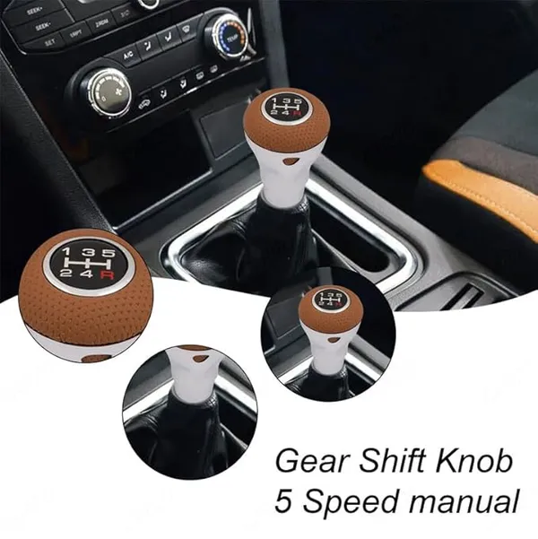 Car_5_Speed_Manual_Transmission_Gear_Shift_Knob_Dynodrive_Beige_With_4_Adapters,_Screws_And_Allen_Key