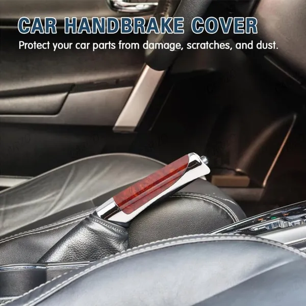Mahogany_Electroplated_Abs_Car_Handbrake_Grip,_Anti-Slip_&_Ergonomic_Design,_Compatible_With_All_Cars_&_Suv'S