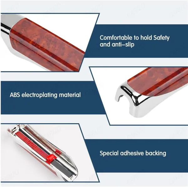 Mahogany_Electroplated_Abs_Car_Handbrake_Grip,_Anti-Slip_&_Ergonomic_Design,_Compatible_With_All_Cars_&_Suv'S