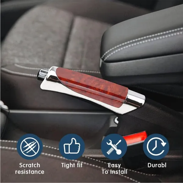 Mahogany_Electroplated_Abs_Car_Handbrake_Grip,_Anti-Slip_&_Ergonomic_Design,_Compatible_With_All_Cars_&_Suv'S