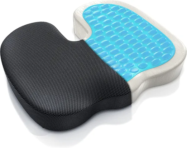 Memory_Foam_Seat_Cushion_–_Orthopedic_Tailbone_Pain_Relief_&_Posture_Support_Pillow_with_Breathable_Black_Mesh_Cover_for_Office,_Car,_and_Travel