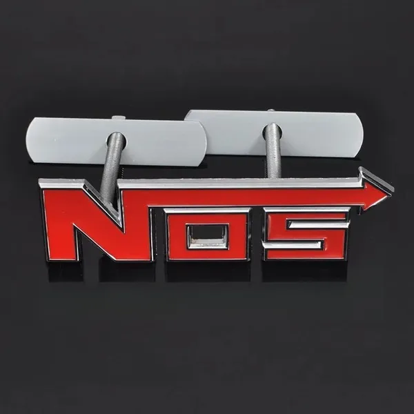 NOS_3D_Metallic_Alloy_Front_Grill_Emblem_Badge_–_Silver_&_Red_|_Premium_Car_Exterior_Decoration