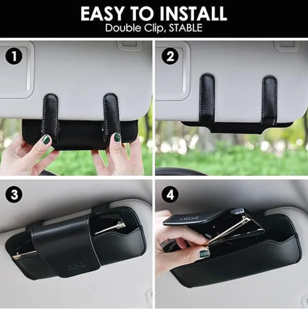 PU_Leather_Car_Sunglasses_Holder_–_Beige_Organizer_for_Small_Essentials,_Universal_Fit_for_All_Vehicles