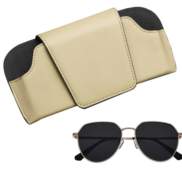 PU_Leather_Car_Sunglasses_Holder_–_Beige_Organizer_for_Small_Essentials,_Universal_Fit_for_All_Vehicles