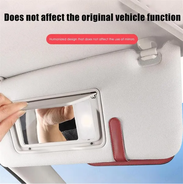 PU_Leather_Car_Sunglasses_Holder_–_Maroon_Organizer_for_Small_Essentials,_Universal_Fit_for_All_Vehicles