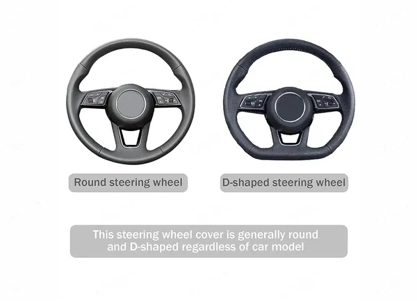 Seude_Brown_Pattern_Steering_Wheel_Cover,_Men'S_And_Women'S_Safe_And_Non-Slip_Car_Accessory_Compatible_With_All_Cars