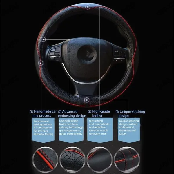 Sportline_Steering_Wheel_Cover_Black_&_Red,_Antislip_Grip,_Odourless_Material,_Sporty_Premium_Look