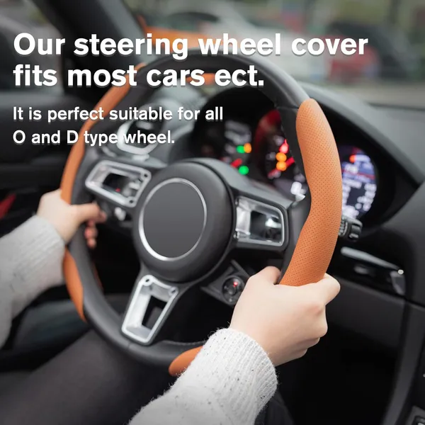 Steering_Wheel_Cover_Nappa_Leather_Grips_(Brown)_Breathable_Odorless_Non-Slip_Car_Accessory_With_Pressure_Holes_Compatible_With_All_Cars