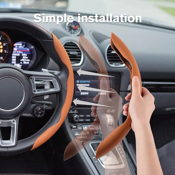 Steering_Wheel_Cover_Nappa_Leather_Grips_(Brown)_Breathable_Odorless_Non-Slip_Car_Accessory_With_Pressure_Holes_Compatible_With_All_Cars
