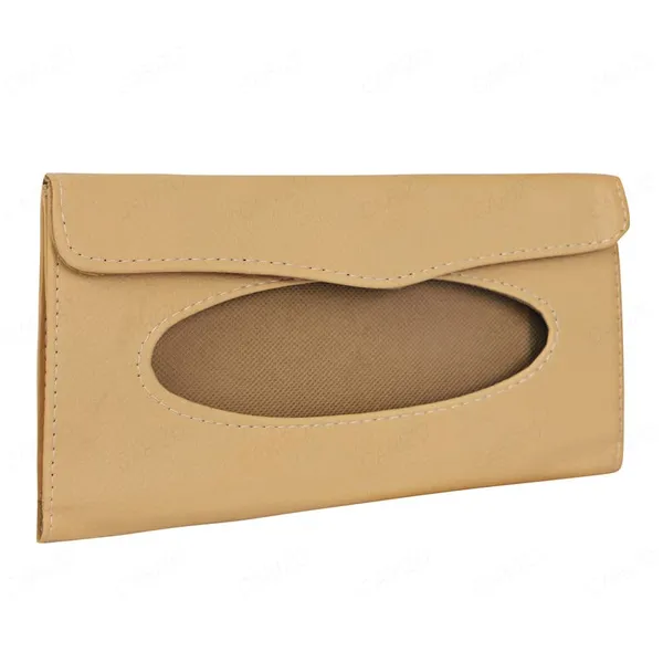 Sun_Visor_Car_Tissue_Holder_–_Premium_Beige_Leather_Napkin_Dispenser,_Universal_Fit_for_All_Cars