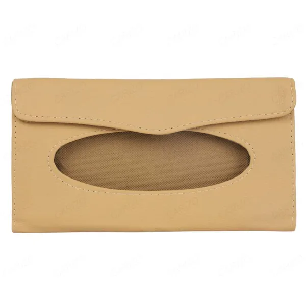 Sun_Visor_Car_Tissue_Holder_–_Premium_Beige_Leather_Napkin_Dispenser,_Universal_Fit_for_All_Cars