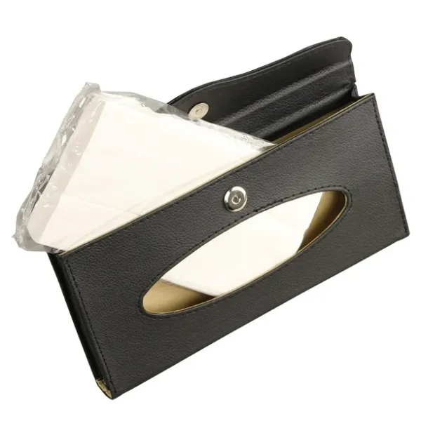 Sun_Visor_Car_Tissue_Holder_–_Premium_Black_Leather_Napkin_Dispenser,_Universal_Fit_for_All_Cars
