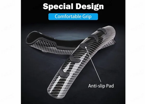 Carbon_Fibre_Steering_Wheel_Booster_Cover,_Enhanced_Non-Slip_Grip_For_Comfort_&_Control,_Carbon_Black,_Compatible_With_All_Cars