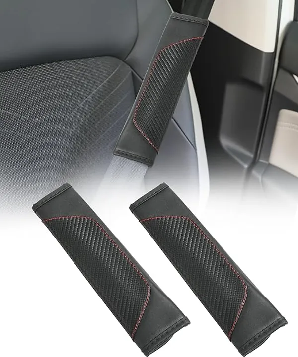 Car_Seat_Belt_Shoulder_Pads_–_Pack_of_2_Black_Carbon_Fiber_Leather_Strap_Covers_for_Safety_&_Comfort
