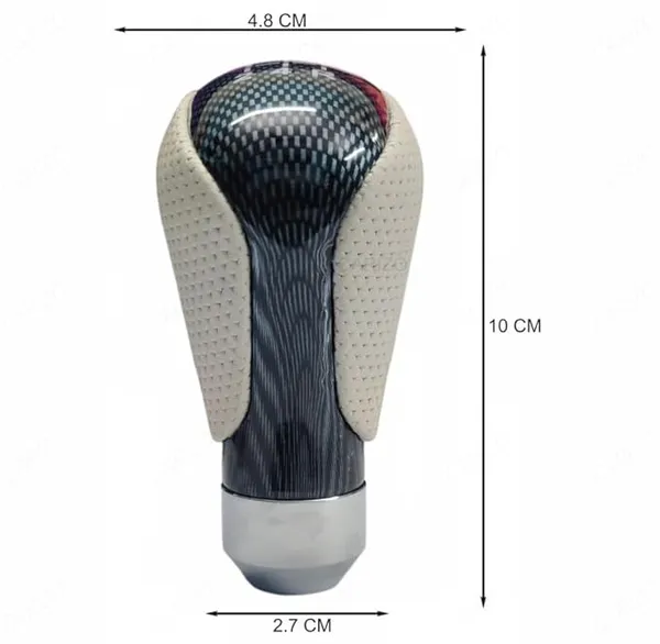 Universal_5-Speed_Manual_Gear_Shift_Knob_–_Leather_&_Carbon_Beige,_Stylish_Upgrade_for_Any_Car