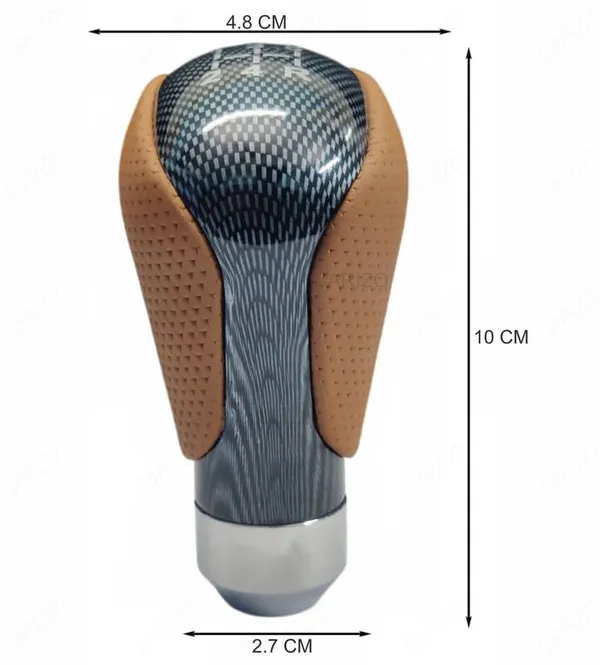 Universal_5-Speed_Manual_Gear_Shift_Knob_–_Leather_&_Carbon_Tan,_Stylish_Upgrade_for_Any_Car
