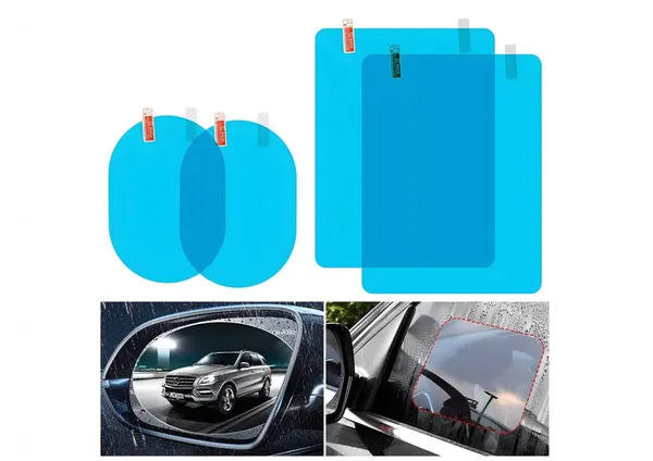 _Car_Rear_View_Mirror_Anti_Fog_Waterproof_Protective_Film,_Anti-Glare,_Rain-Proof,_Anti_Water_Mist,_Anti-Scratch_HD_Nano_Film_(Oval_&_Square,_Pack_of_4)_Compatible_with_All_Cars