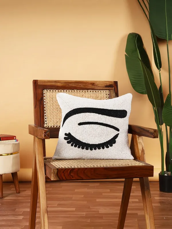 Multicolor_Printed_Cushions_&_Pillows_Case_Beaded_Floral_Pattern_(40.64_Cm*40.64_Cm_Multi)_Eye_Bro_Desgin_Black_&_White