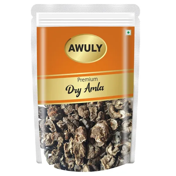 AWULY_Dry_Amla_Indian_Gooseberry_Pieces_For_Eating_-_Hydrates_&_Nourishes_Hair_growth_&_Skin_(Saboot,_No_salt,_Fruit),_Sukha_Awla,_Aavla_Sabut,_Usirikaya_dried_|_Drinking_and_Eating_(500gm)