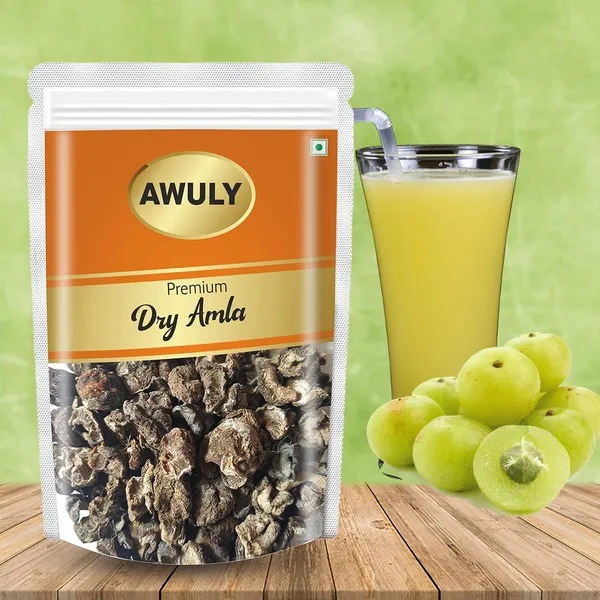AWULY_Dry_Amla_Indian_Gooseberry_Pieces_For_Eating_-_Hydrates_&_Nourishes_Hair_growth_&_Skin_(Saboot,_No_salt,_Fruit),_Sukha_Awla,_Aavla_Sabut,_Usirikaya_dried_|_Drinking_and_Eating_(500gm)