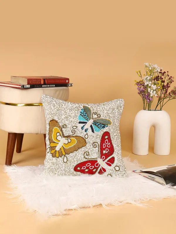 Multicolor_Printed_100%_Beaded_Cushion_Covers_Cushion_Case_Pillowcases_16X16_Inches_(40X40_Cms)_Throw_Pillow_Sham_Floral_Cushion_Covers_For_Sofa_Couch_Bed_Chair_Pack_Of_1
