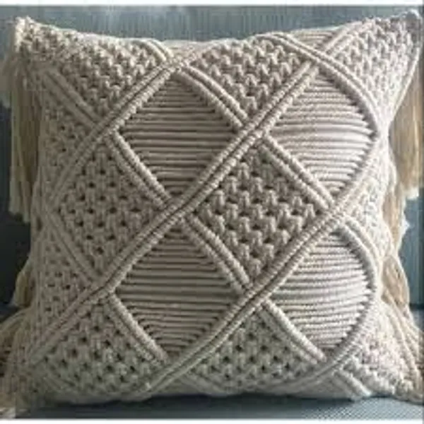 White_Bohemian_Cotton_Macrame_Square_Cushion_Cover_Throw_Pillowcases_Boho_Decors_For_Sofa_Couch_Bed_Living_Room_-_1_Pcs_Decorative_And_Comfy_Pillow_Case_(16X16)