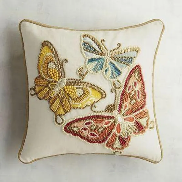 Multicolor_Beautiful_Satin_400_Tc_Printed_Cushions_&_Pillows_Case_Beaded_Multi_Butterfly_(40.64_Cm*40.64_Cm)