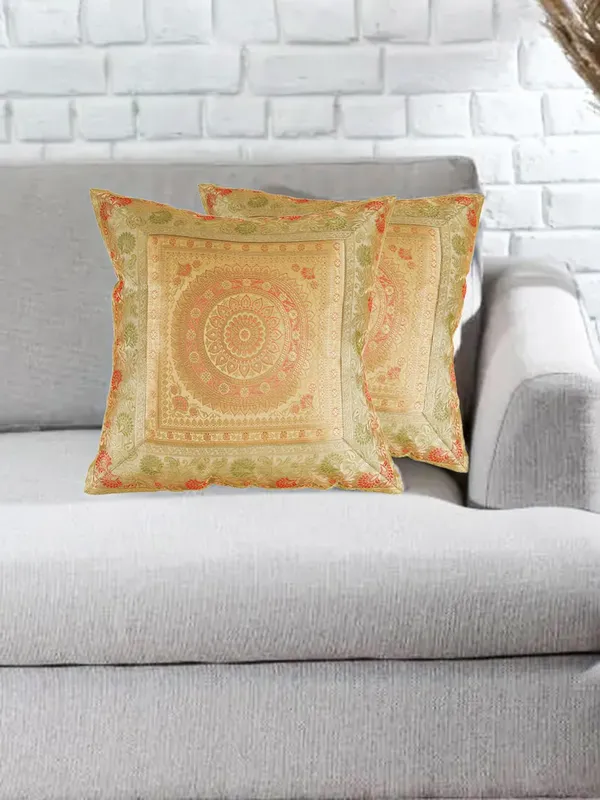 Beige_Silk_Brocade_Embroidery_Silk_Cushion_Nd_Pillow_Covers_(16_X16_Inch)_For_Sofa_Bedroom_Bedroom,_Living_Room,_Office_Pack_Of_2
