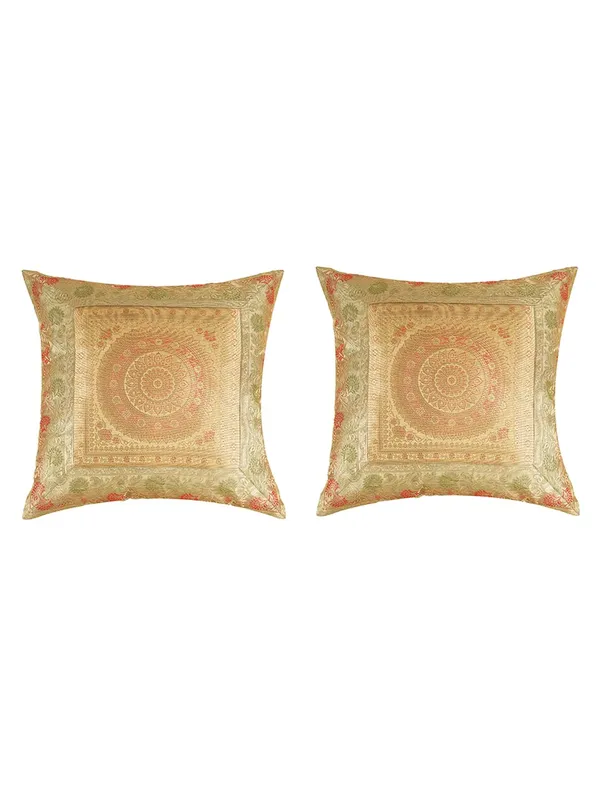 Beige_Silk_Brocade_Embroidery_Silk_Cushion_Nd_Pillow_Covers_(16_X16_Inch)_For_Sofa_Bedroom_Bedroom,_Living_Room,_Office_Pack_Of_2