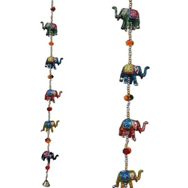 Multicolor_Rajasthani_Elephant_Traditional_Handicraft_Hanging_Pair_Ladi_Set_Of_4_Pcs_Decorative_Toran_Latkan_For_Home_,Wall_&_Main_Door