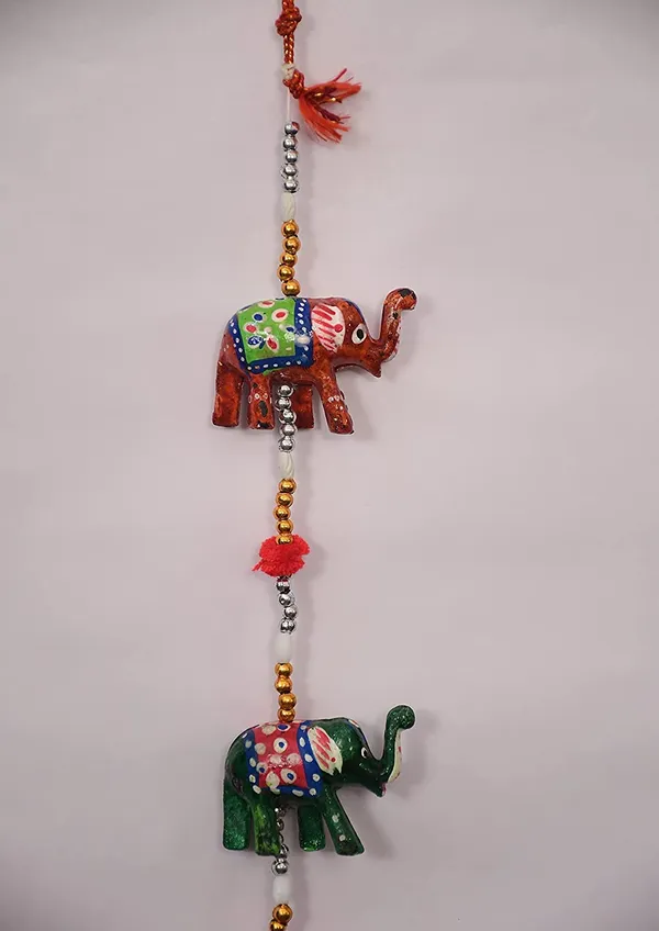 Multicolor_Rajasthani_Elephant_Traditional_Handicraft_Hanging_Pair_Ladi_Set_Of_4_Pcs_Decorative_Toran_Latkan_For_Home_,Wall_&_Main_Door