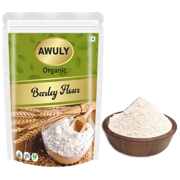 AWULY_Healthy_by_nature_Certified_Organic_Flour_Barley,_jau_Atta_|_With_Fibre,_Vitamins_&_Minerals|_For_Weight_Loss_|_Rich_in_Nutrients|_Make_Snacks_l_Mix_with_Wheat_Flour_&_Make_Chapati_(1000)