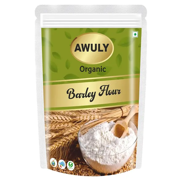 AWULY_Healthy_by_nature_Certified_Organic_Flour_Barley,_jau_Atta_|_With_Fibre,_Vitamins_&_Minerals|_For_Weight_Loss_|_Rich_in_Nutrients|_Make_Snacks_l_Mix_with_Wheat_Flour_&_Make_Chapati_(1000)