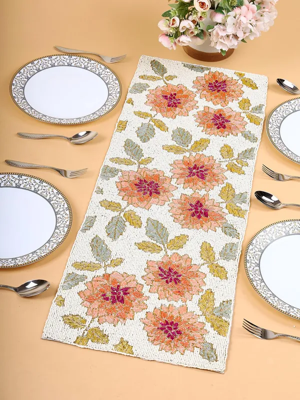Multicolor_Premium_Handcraf_Beautiful_Beaded_Table_Runner_Craftsmanship_(13_*_36_Inches)
