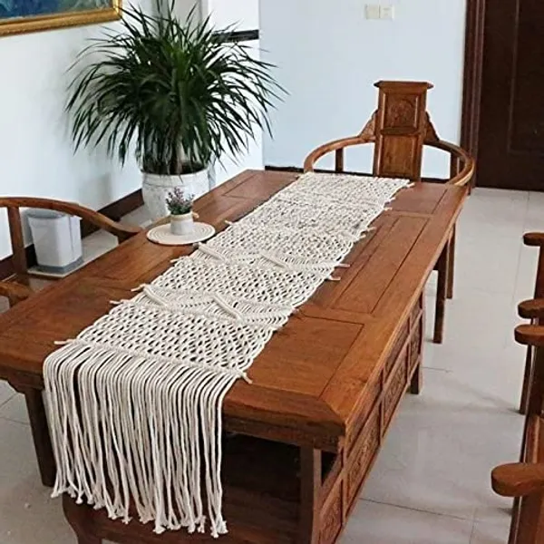 Off-White_Macrame_Bohemian_Runner_Home_Macrame_Table_Runner_Handwoven_Boho_Table_Runners_Ideal_(14X72)_Inches
