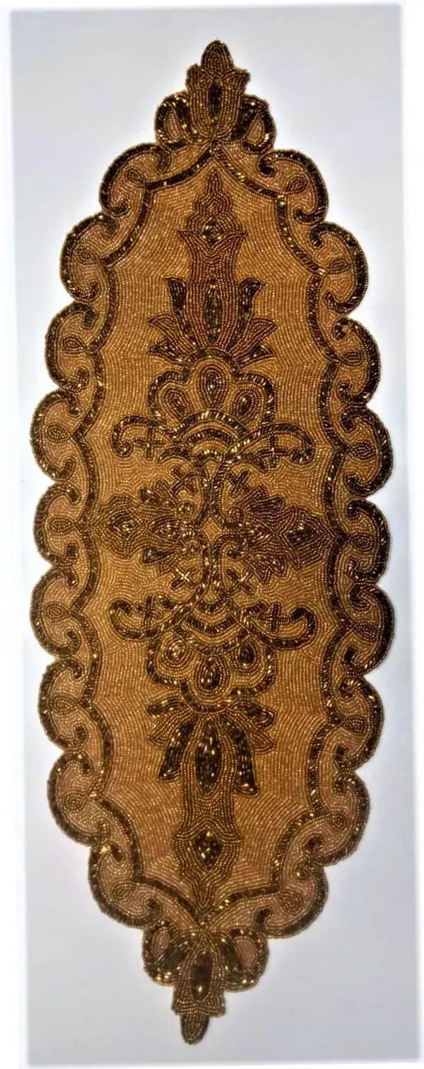 Turquoise_Premium_Handcrafted_Beautiful_Beaded_Dinning_Table_Runner_13/36_Golden_Royale_Desgin