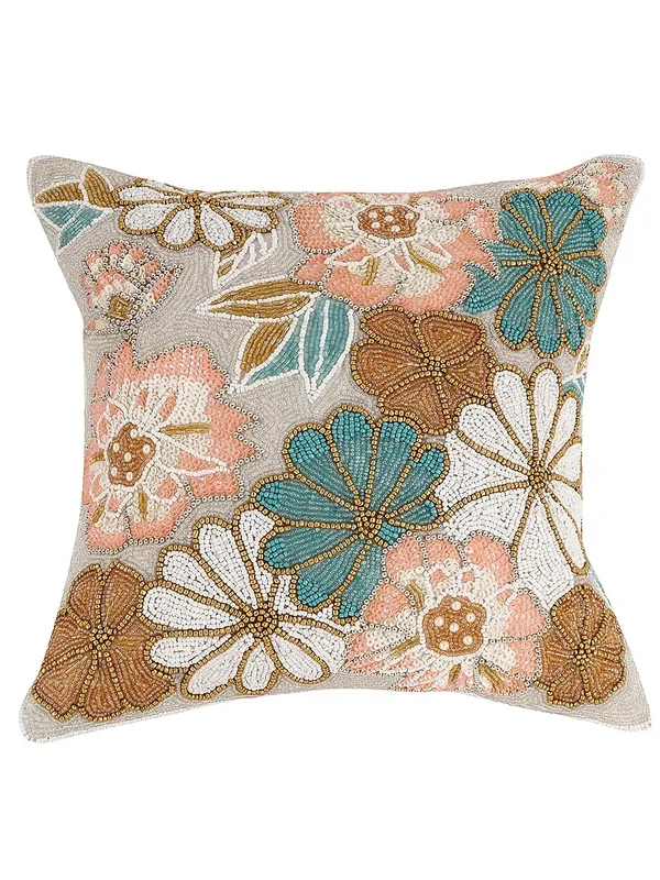 Multicolor_Printed_100%_Beaded_Cushion_Covers_Cushion_Case_Pillowcases_16X16_Inches_(40X40_Cms)_Throw_Pillow_Sham_Floral_Cushion_Covers_For_Sofa_Couch_Bed_Chair_Pack_Of_1_Flora_Pattern