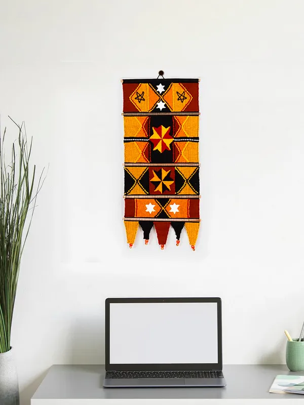 Multi-Coloured_Cotton_Abstract_Wood_Decorative_Wall_Hanging_(32_X_14_Inch,_Multicolor.)